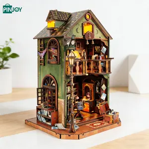 Owl Library Bookends, Wooden DIY Assembly Model for Creative Desk Decor, Stress Relief Handicraft for Adults & Teens