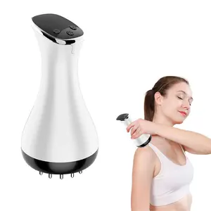 Electric vibrating massage brush, adjustable temperature, USB rechargeable massage brush.