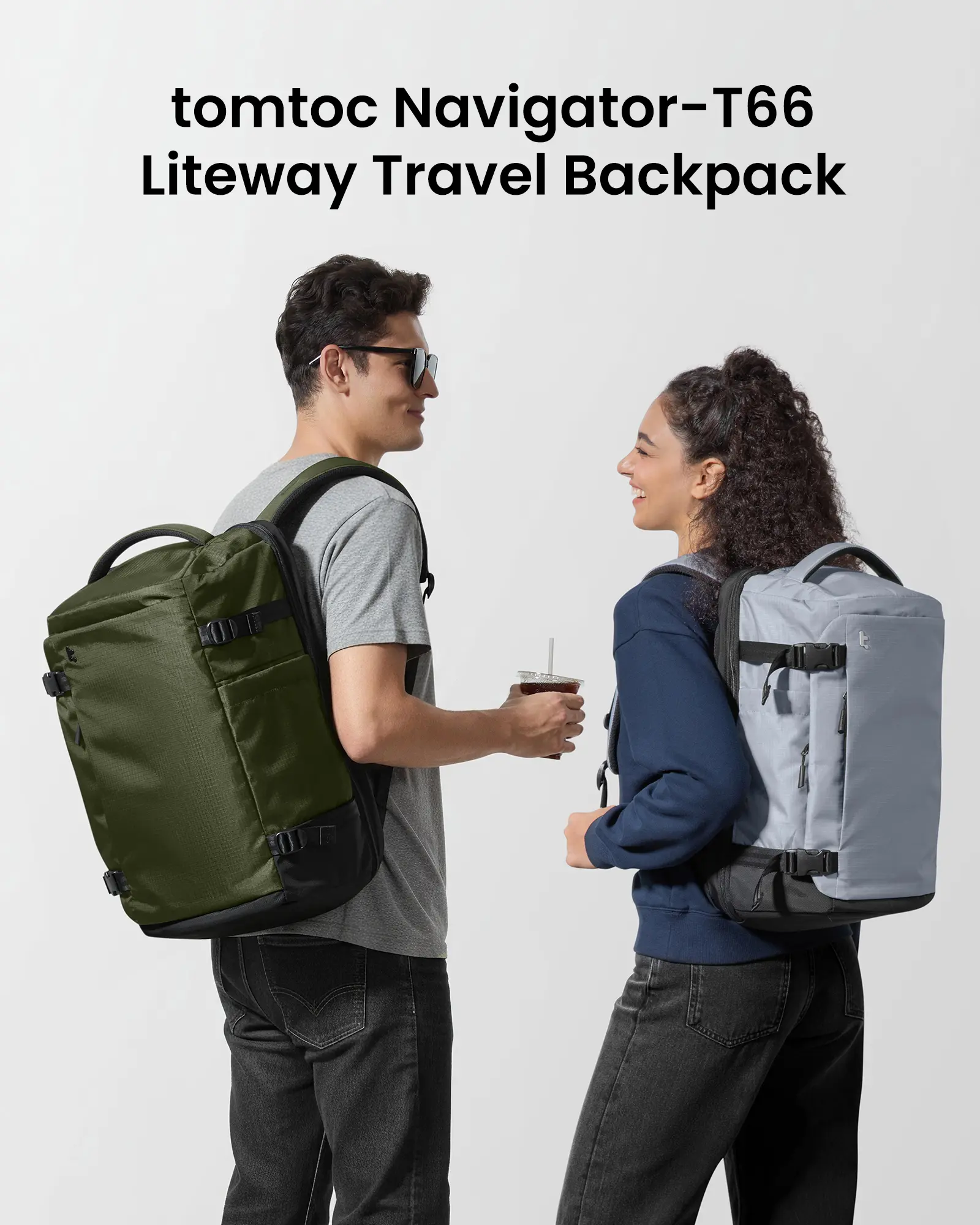 tomtoc 旅行 リュック 40L tomtoc Travel Backpack 40L, TSA Friendly Flight Approved Carry-on