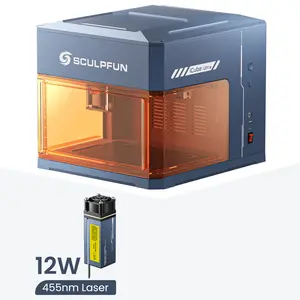 iCube Ultra Desktop Laser Engraver Built-in smoke filter 150x150mm engraving area Auto-focus Replaceable laser head lens Quick assembly Suitable for wood, leather, silicone paper, glass, acrylic