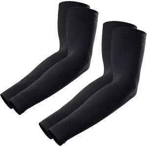2-piece set of ice sleeves  Compression Arm Sleeves, UPF 50 UV Protection Cooling Sun Sleeves, Tattoo Cover Up for Basketball Football Outdoor Sports