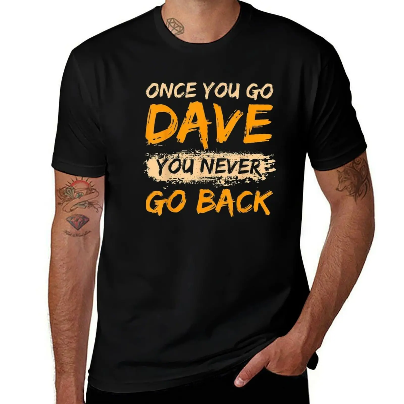 Dave's Birthday Celebration Mens T Shirts Cotton Short Sleeve T-Shirt Crew Neck Tees Casual Shirt