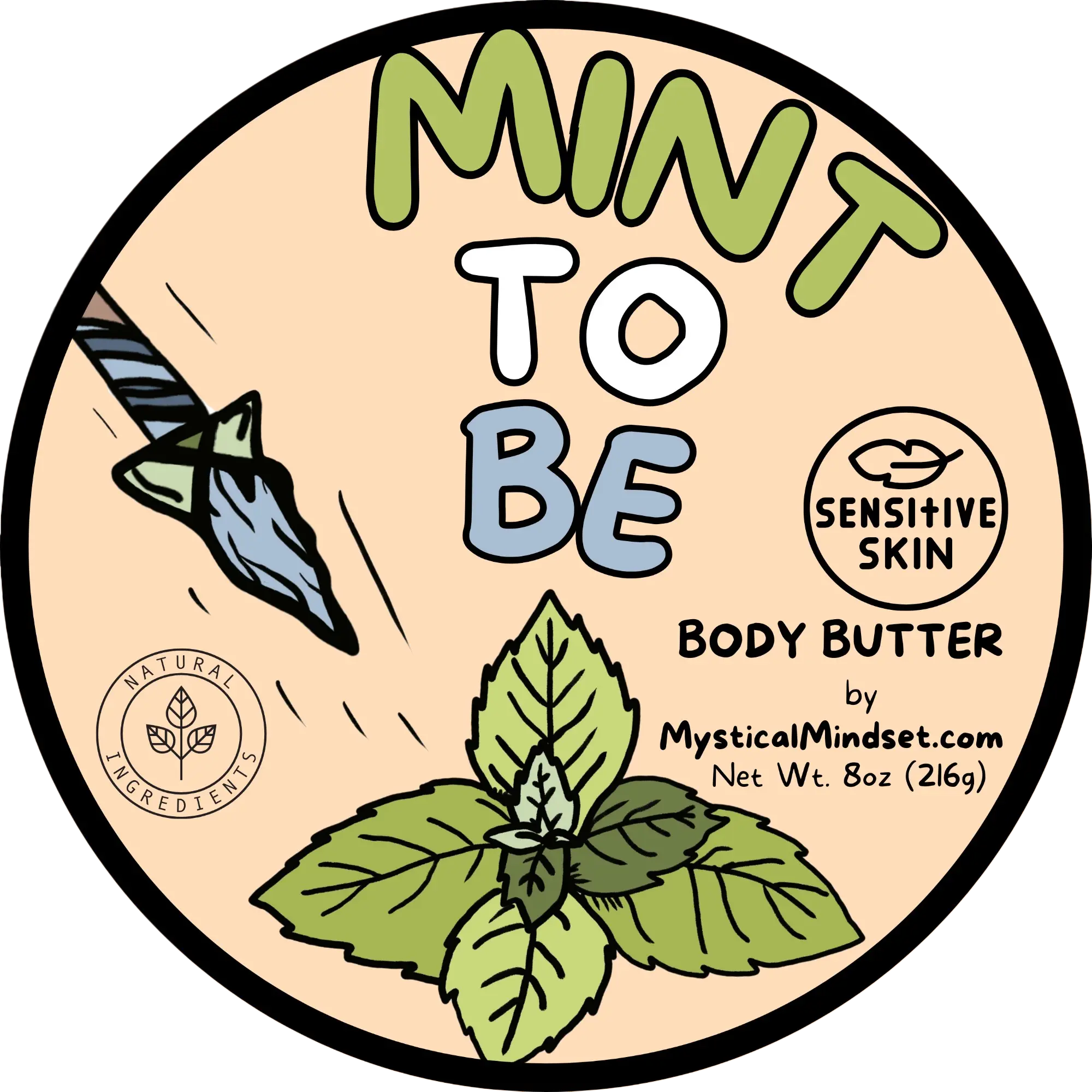 Spearmint & Sage Infused Body Butter - Mint To Be Organic Shea Butter Based Body Butter