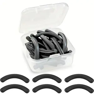 Eyelash Curler Replacement Pad with Storage Box, 24pcs/box Flexible Silicone Eyelash Curler Replacement Strip, cosmetics makeup tool, Makeup Accessories