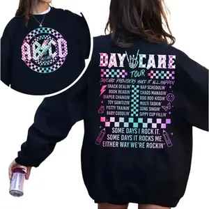 Retro Daycare Shirt, Daycare Tour Shirt Staff Crew, Childcare Provider, Cute Daycare Worker Gift, Funny Teacher, Unisex Sweater Pullover Tee