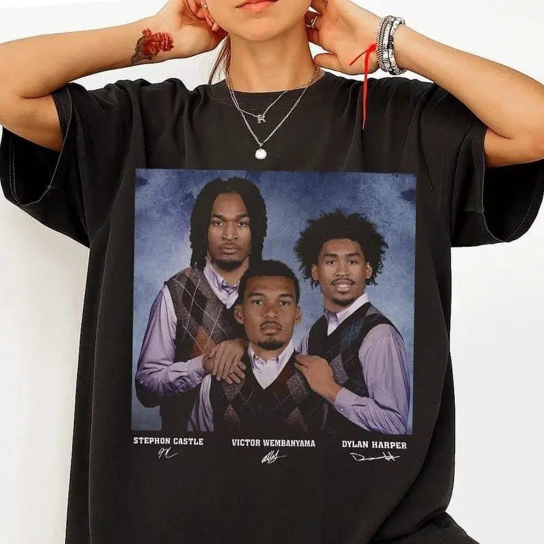 Victor Wembanyama Stephon Castle Dylan Harper Shirt, Step Bros Tee, Funny Basketball T Shirts