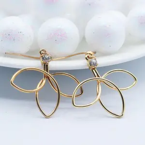 Flower Petal Dangle Earrings