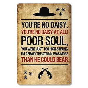 1pc Tombstone Movie Quote Metal Wall Art Sign, 8x12 inches, Rust-Resistant, Frameless, Easy to Hang, Vintage Style Decor for Home, Bar, Man Cave