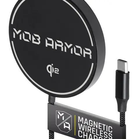Mob Armor FLEX Charge 2 Bendable Magnetic Wireless Charger - Qi2 Standard, MagSafe, 15W Fast, USB-C Input, Mountable Induction Solution, Compatible with Mobnetic Maxx, Maxx.ms & Slim Chargers, Wireless Headphones