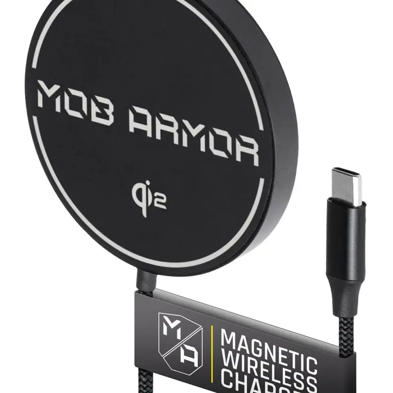 Mob Armor FLEX Charge 2 Bendable Magnetic Wireless Charger - Qi2 Standard, MagSafe, 15W Fast, USB-C Input, Mountable Induction Solution, Compatible with Mobnetic Maxx, Maxx.ms & Slim Chargers, Wireless Headphones