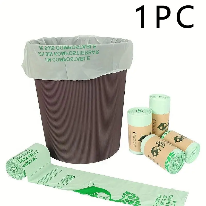 6L/8L/10L Compostable Food Waste Bags, Thickened Kitchen Trash Bags, Sturdy Trash Bags, 50 Pack, Small Compost Bin Liners, Food Scraps Collection Bags, Durable Trash Bag, Garbage Bags Kitchen