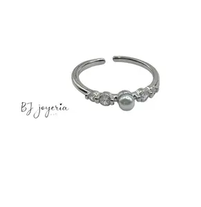 COPPER PEARL RING (0861)