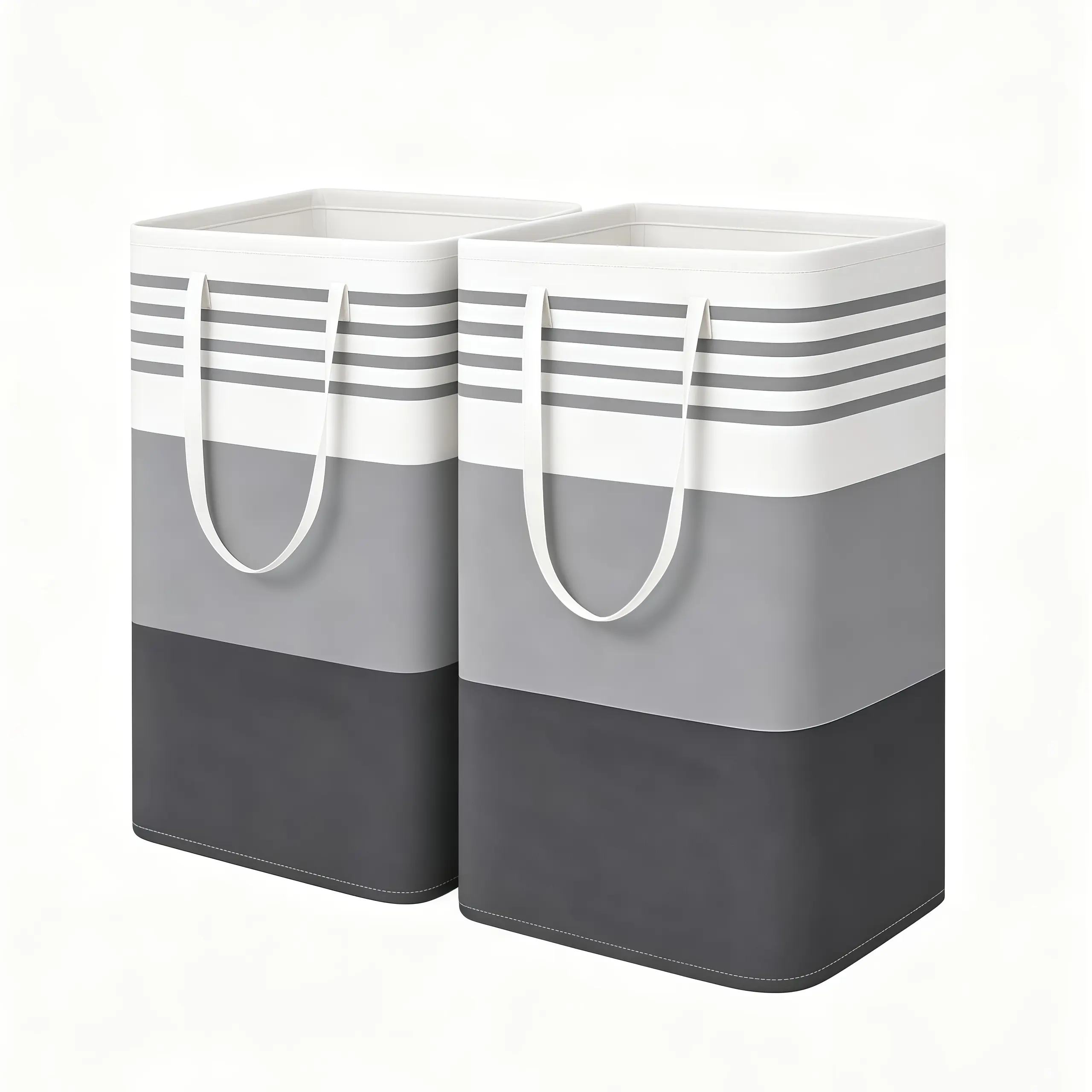 Foldable Waterproof Laundry Hamper 75L - 2-Piece/4-Piece Large Casual Rectangle Cotton Freestanding Hampers, Independent Design, High Legs, Extended Handle for Home, Camping | Laundry Organizers and Storage Baskets