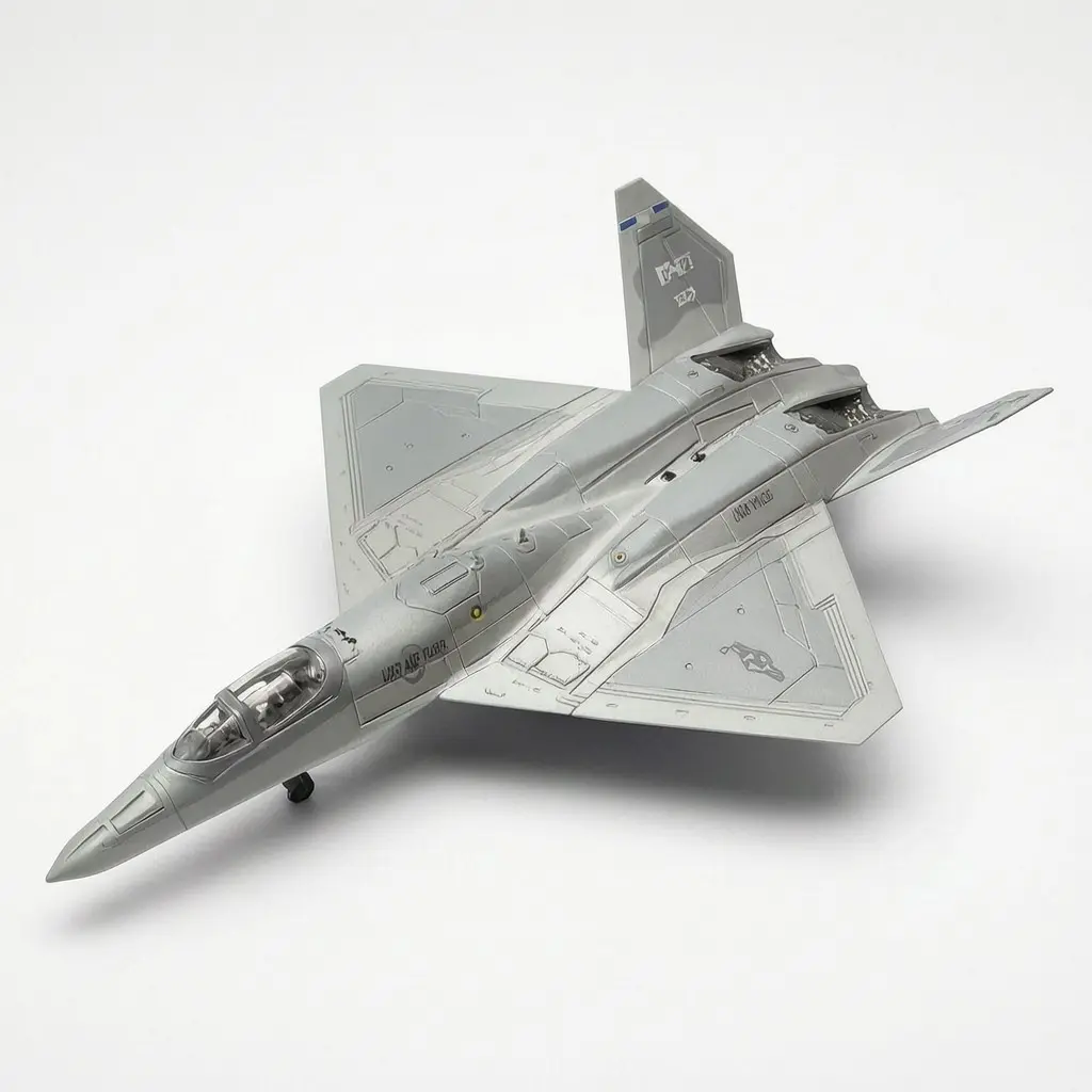 1:72 Scale Yf-23 Aircraft Model with Base, Durable Plastic, Adult Collectible, Desk Decor, Office Decoration, Gift for Aviation Enthusiasts