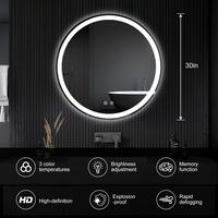 30" x 30"- Round-LED