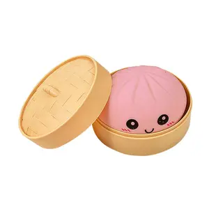 Dumpling Squishy with Box, Soft Sensory Squeeze Toy for Stress Relief, Mystery Dumplings, Decompression Dough