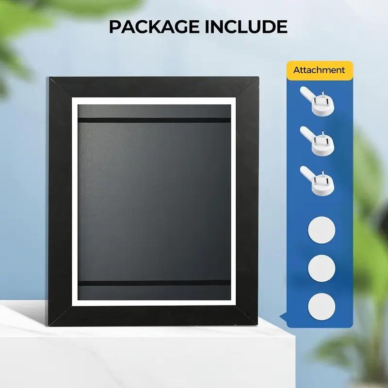 Kids Artwork Frames Changeable, 8.5x11in Kids Art Frames Front Opening, Children Art Projects Kids Art Frames Picture Frames for Kids Drawing, Crafts and Photos, Holds 130pcs Decor Wood