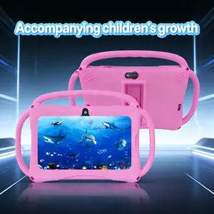 7-inch 3-12-year-old tablet with protective case, toddler tablet, Android educational learning device, parental control, Netflix, YouTube, iwawa app, no adapter, holiday gift, Touchscreen Tablet