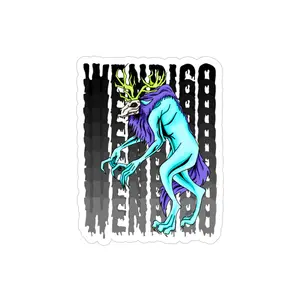 Wendigo Outdoor Sticker, Die-Cut, 1pc