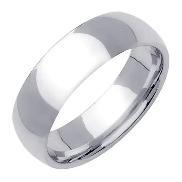 Men's Handmade Plain Wedding Band in Platinum 7.0mm