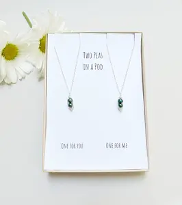 Two Peas in a Pod Friendship Necklace (Set of 2)