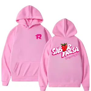 Fuerza Regida Tour Classic Soft Cotton Fabric Pullover Hoodie 2 Sided For Men And Women Streetwear, Y2K Streetwear Graphic Pullover, Corridos Tumbados Fan Merch
