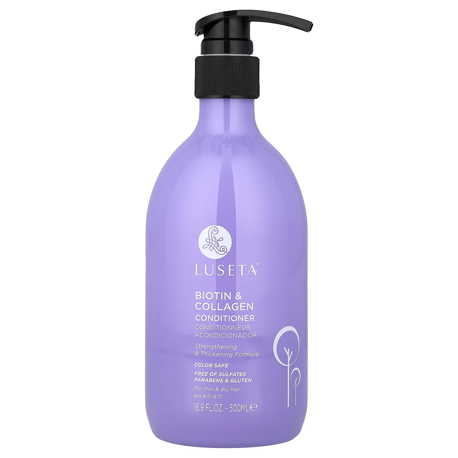 Luseta Beauty Biotin & Collagen Conditioner, For Thin & Dry Hair, 16.9 fl oz (500 ml)