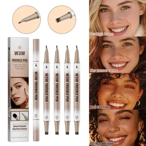 2-In-1 Dual-Ended Freckle Stamp Pen, Natural Realistic Freckles, Long-Lasting Pigment, Waterproof & Sweat-Proof, Smudge-Proof, Multi-Use For Freckles & Eyeliner, Easy to Apply, Create Sunkissed Freckle Makeup, Beginner-Friendly, Eye Makeup Supplies
