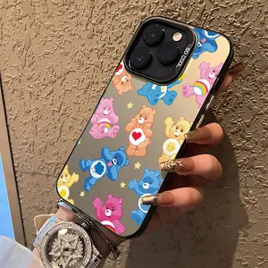 Cute cartoon C-Cares B-Bears Phone Case Suitable for iPhone 17 16e 16 15 14 13 12 11 Mini Pro Max Air X XR XSMAX 8 7 Plus Anti Fall Matte Back Cover Accessories