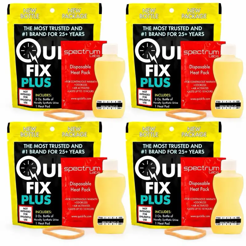 QUICK FIX PLUS SYNTHETIC KIT - QUICKFIX PLUS 3 Oz Bottle, Heating Pad Included, 1-4 Pack Bundle & Save, Research & Experimental Usage Tool - USA-Made