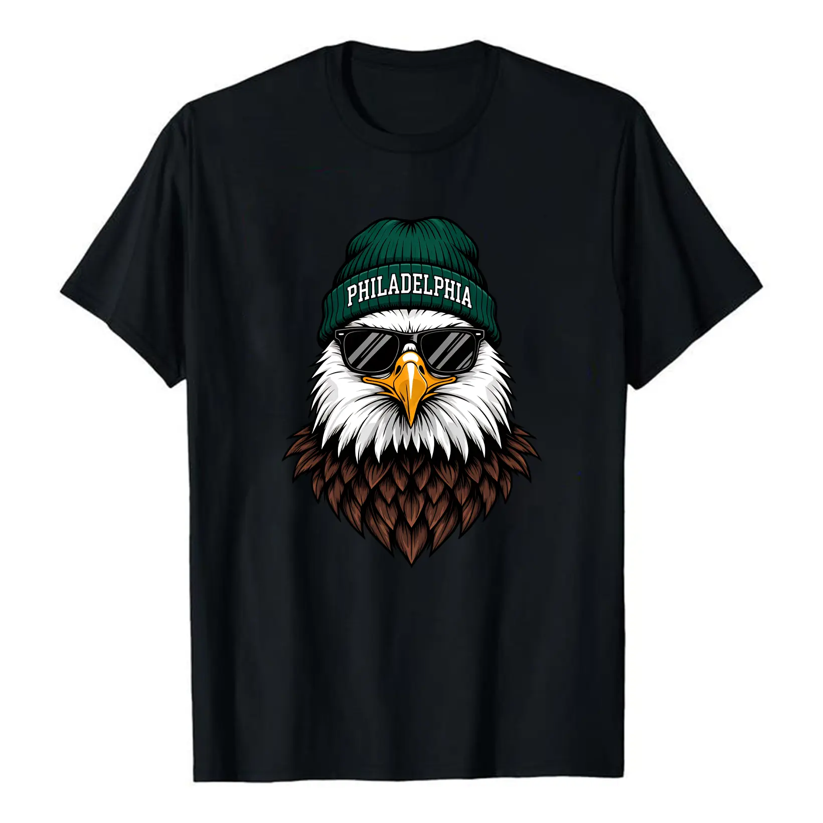 Funny Eagles Graphic T-shirt, 100% Cotton Unisex Football Team Game Day Tee for Fan