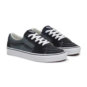 VANS SK8 Low Two-Tone Navy/Blue Suede/Canvas Upper Vulcanized Midsole Rubber Outsole Comfortable Stylish Sneakers