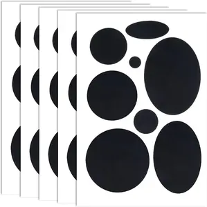 OIIKI Puffer down Jacket Repair Patch Kit 40Pcs, Black Nylon Fabric Repair Patch Self Adhesive Waterproof Stick on Patches Tape for Coat Clothing Tent Sleeping Bags Ski Pants Holes Fixing Round