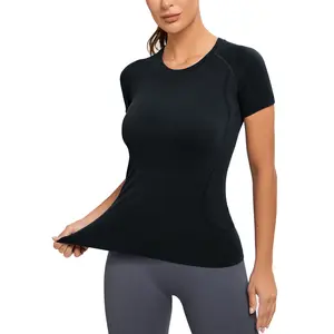 MathCat Workout Shirts for Women, Workout Tops for Women, Yoga Short Sleeve Shirts Soft Seamless Gym Shirts