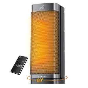 【Clearance Sale】Portable Space Heater, 1500W Fast Heating, Safe and Efficient PTC Ceramic Electric Heater (50-95°F), 60° Oscillation, 12H Timer, 4 Modes for Office Bedroom Indoor Use Multifunction