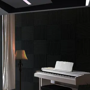 Acoustic Foam Panel 48 Pack Studio Soundproofing Tiles 12" X 12" X 1" XL - Non-Pasted, Soundproof, Suitable for Recording Studios and Listening Rooms