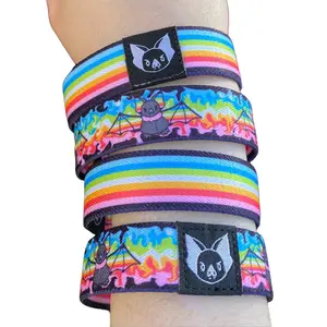 Queer flag Bat Bracelet - Gay Pride Elastic Wristband (only one included)