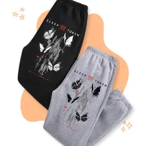 Sleep Token Butterflies Band Logo Sweatpants Rock Off Officially Licensed Machine Washable Gift For Her Him 5F9FM
