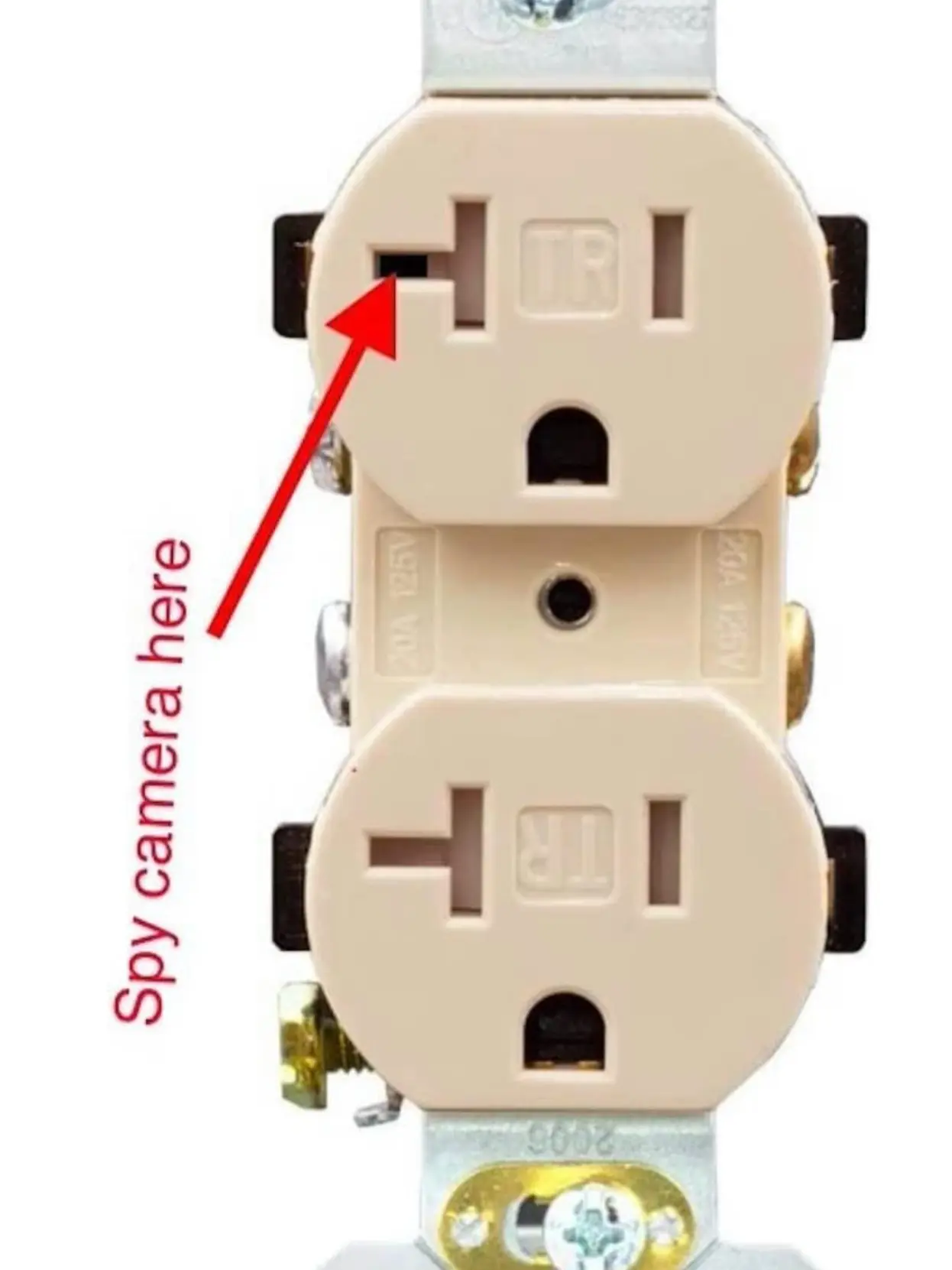 4K WiFi Wall Outlet Camera With Motion Detection with Audio Recording (Ivory) for Home and Office Security Parental Monitoring of Underage Children, Stream, Surveillance