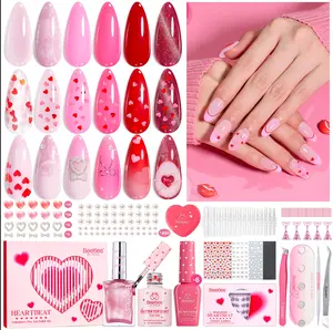 【Ideal Gift】Beetles 2026 HEARTBEAT Gel Nail Polish  Nail Art Manicure Kit, Best Gift Choice for Women and Girls