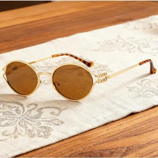 Oval Hollow Sunglasses Sunglasses Fashion Hottie Vintage Sunglasses Concave Styling