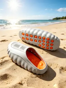 Couple Shoes Matching Slides/clogs, Eva Foam Slip-On, Shock Absorption, Casual Fashion Slippers for Home & Walking, All Seasons