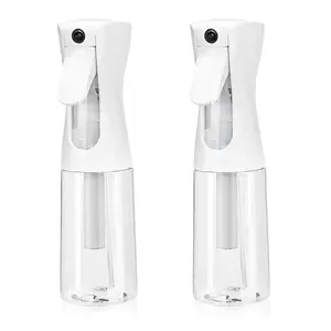 Continuous spray bottle - ultra-fine mist water sprayer, for hair, household cleaning, plants, salon - 200ml / 6.7oz empty spray bottle (transparent) -2pc
