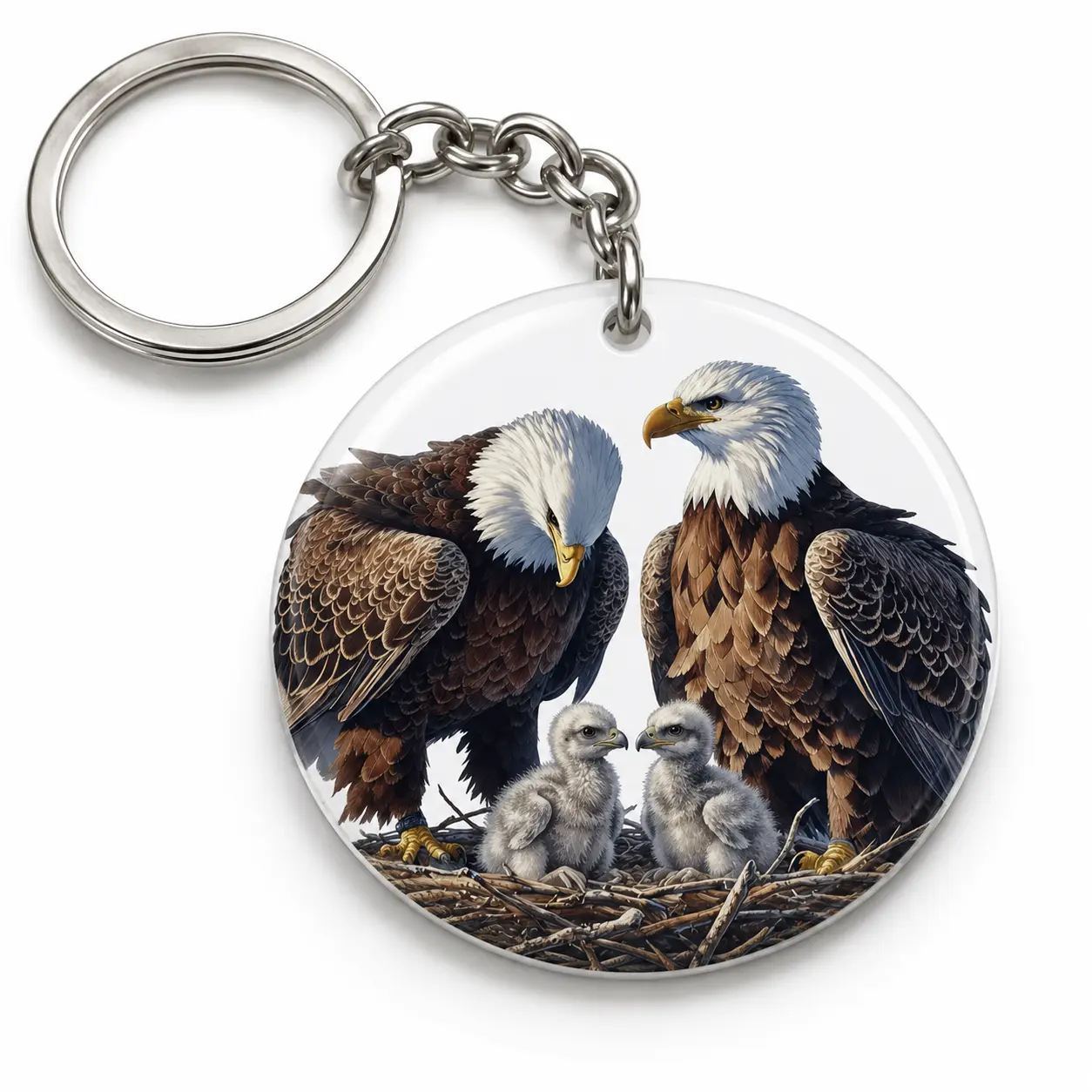 Jackie The Eagle Acrylic Keychain, Jackie Keychain, Jackie and Shadow Charm, Jackie 2012-2026, Gift for Fan