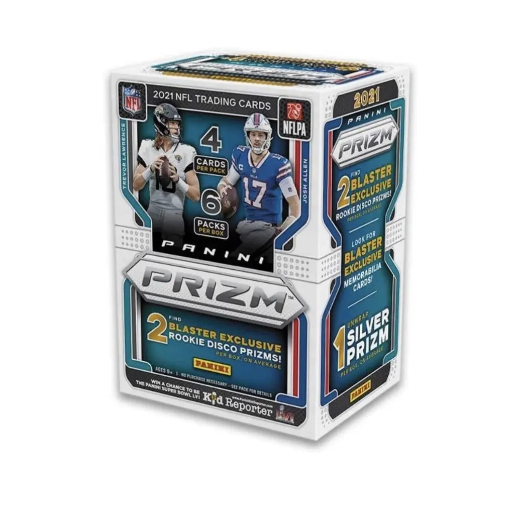 2021 Panini Prizm Blaster Box (Rookie Disco Prizms) (6 Packs, 4 Cards per pack) Look for Trevor Lawrence, Ja'Marr Chase and more!