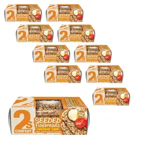 2S Company Sunflower Seeded Flatbreads Gluten Free, 3.5 oz, 10 Pack