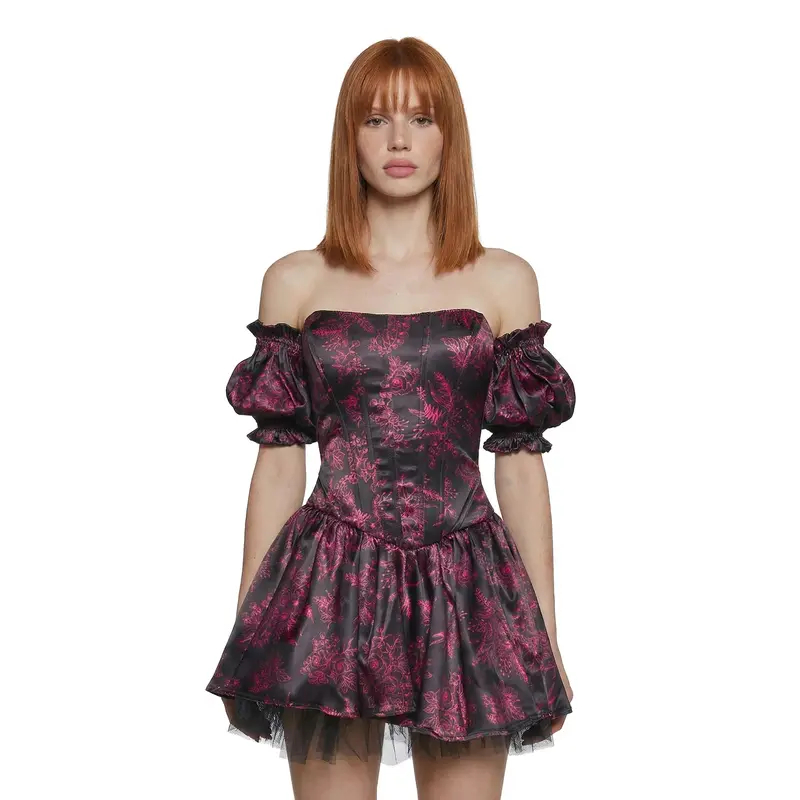 open lace back dress Iridescent Pink Cheetah Dress