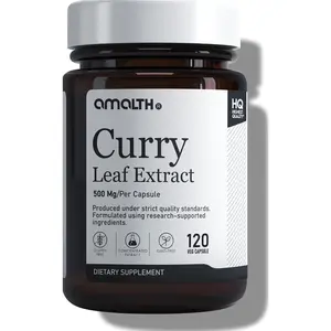 Curry Leaf Extract Capsules 500 mg | Curry Leaf Supplement Capsules | Murraya Koenigii Extract | Plant Based Herbal Supplement | Curry Leaf Powder Capsules | 120 Veg Capsules