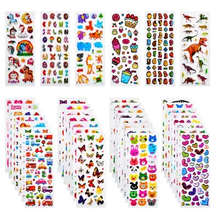 3D Stickers for Kids & Toddlers, 920+ 3D Puffy Stickers 36 Different Sheets Including Animals, Letters, Numbers, Dinosaurs, Cars and More for Boys, Girls, Teachers, Reward, Craft Scrapbooking
