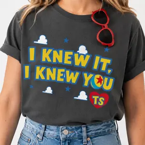 I Knew It I Knew You Shirt, Cute Fan Girl Graphic Tee for Women, Retro Friendship Bracelet Inspired T-Shirt, TS Outfit Tee, T-Shirt Gift for Her